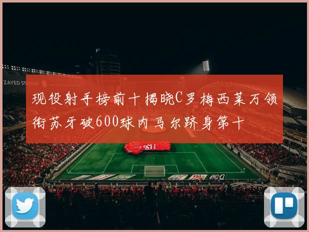 现役射手榜前十揭晓C罗梅西莱万领衔苏牙破600球内马尔跻身第十